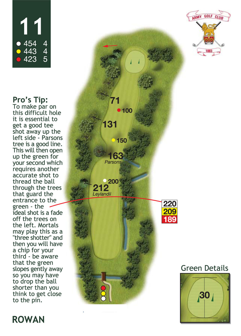 11 When visiting Army Golf Club you can be assured of a warm and