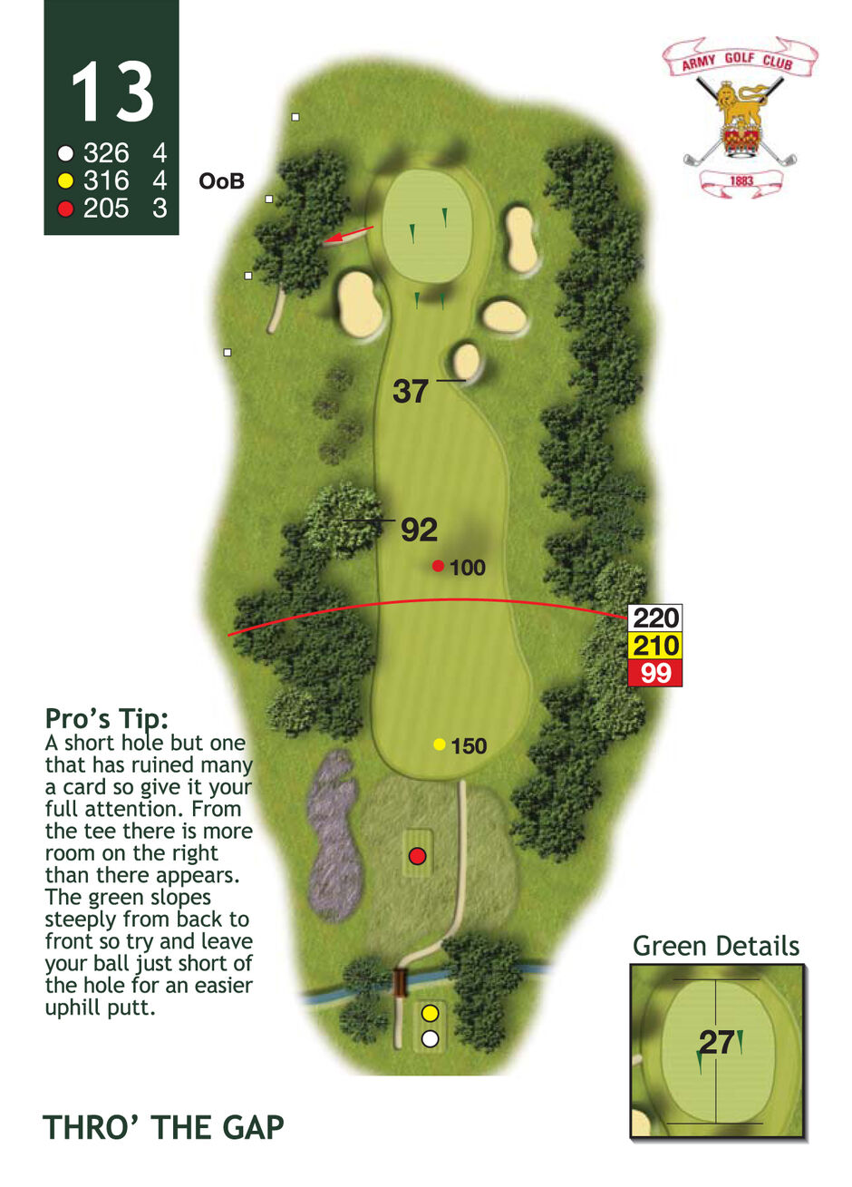 13 When visiting Army Golf Club you can be assured of a warm and